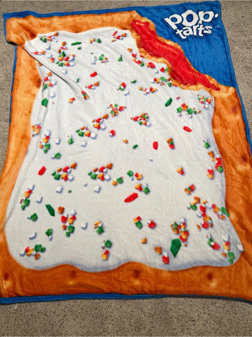 Rectangular Pop Tart Throw Blanket